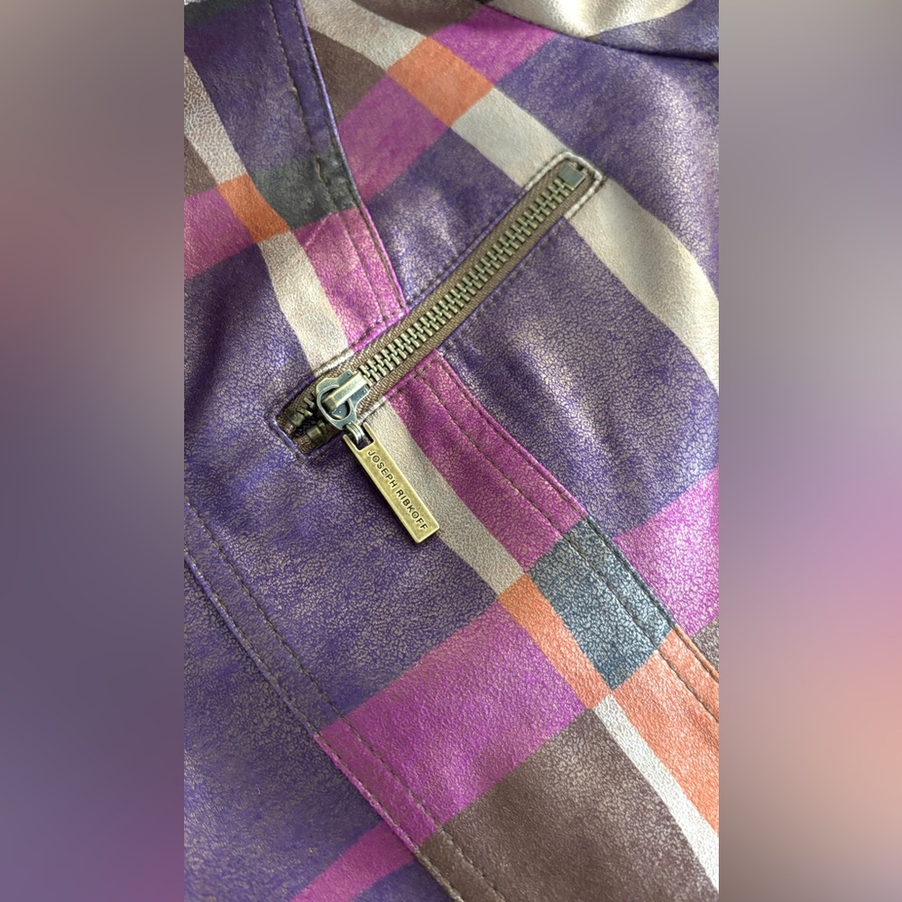 Joseph Ribkoff Multicolor Plaid Jacket - Picture 13 of 15